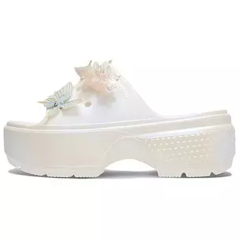 Женские шлепанцы Crocs, White