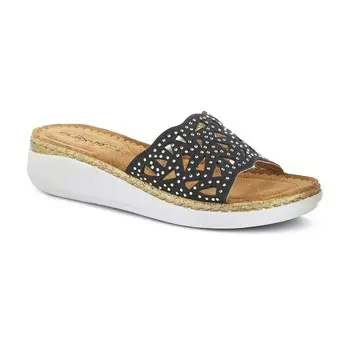 Женские шлепанцы Flexus by Spring Step Windom со стразами, черный