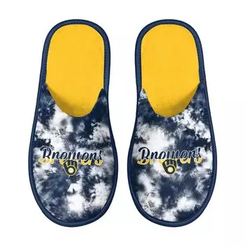Женские шлепанцы FOCO Milwaukee Brewers Team Scuff