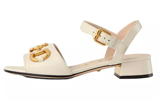 Сандалии женские Gucci Horsebit, белый