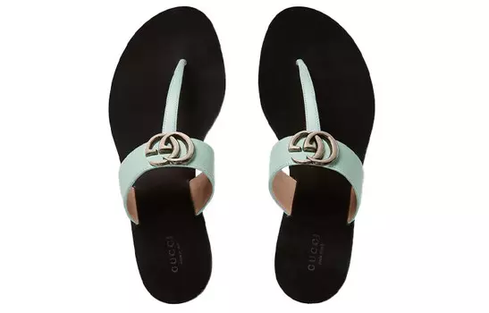 Женские шлепанцы GUCCI GG