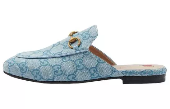 Шлепанцы женские Gucci Princetown, синий