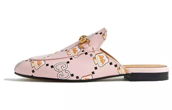 Шлепанцы женские Gucci Princetown, розовый