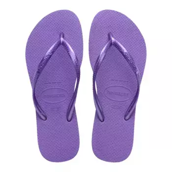 Женские шлепанцы Hav. Тонкие темно-фиолетовые 412 Havaianas, фиолетовый