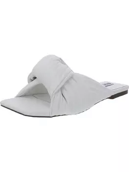 Женские шлепанцы из искусственной кожи с узлом Mentor Steve Madden, белый