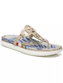 Женские шлепанцы Janice из искусственной кожи со стрингами SOUL Naturalizer, цвет Bone Palm Print