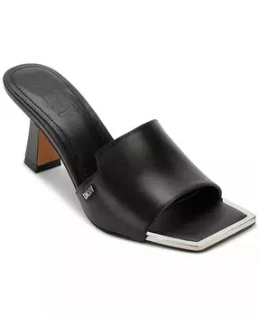 Женские шлепанцы Kailyn с квадратным носком DKNY, черный