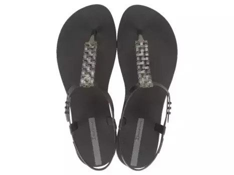 Женские шлепанцы класса Ipanema современные крафтовые сандалии fem IPANEMA, чёрный