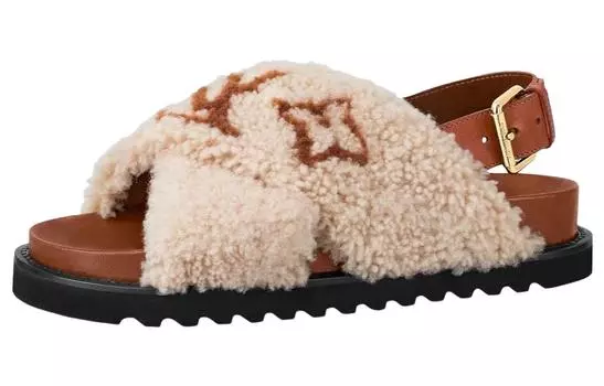 Шлепанцы женские Louis Vuitton Paseo Comfort, коричневый