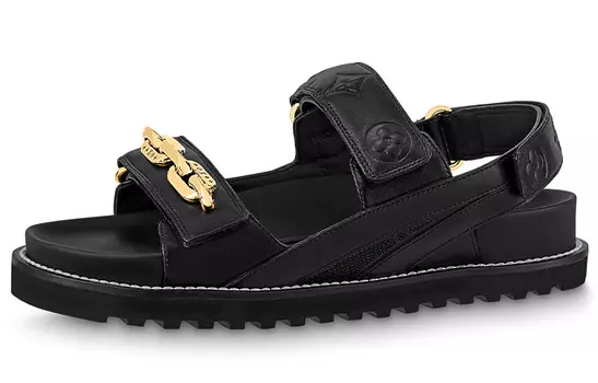 Шлепанцы женские Louis Vuitton Paseo Comfort, черный