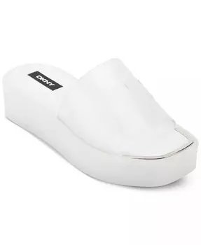 Женские шлепанцы на платформе Laren DKNY, белый