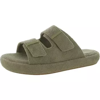 Женские шлепанцы на плоской подошве из махровой ткани Frankie 2 Ilio Smeraldo, цвет Kaki