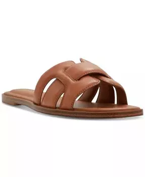 Женские шлепанцы на плоской подошве с заклепками Еленаа ALDO, коричневый