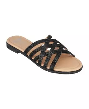 Женские шлепанцы на плоской подошве Sage GC Shoes, черный