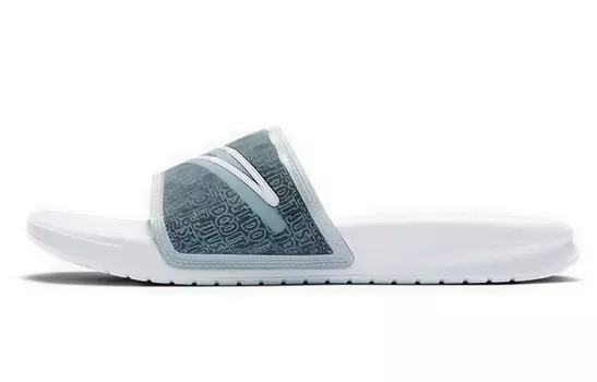Шлепанцы и сланцы Nike Benassi Lx White Blue Slippers 'White Blue' Women's