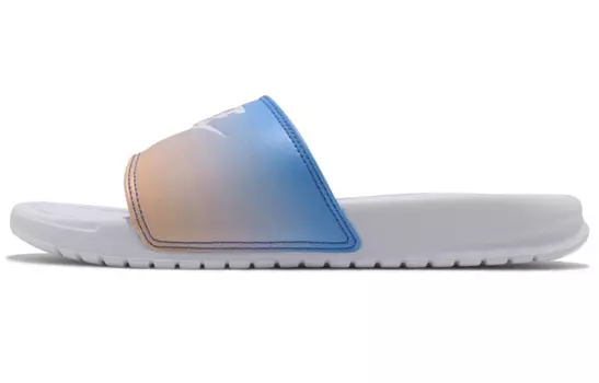 Шлепанцы и сланцы Nike Benassi Jdi Print Slide 'White Hyper Royal' Women's