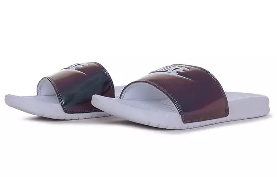 Шлепанцы и сланцы Nike Benassi Jdi Print 'Purple White' Women's