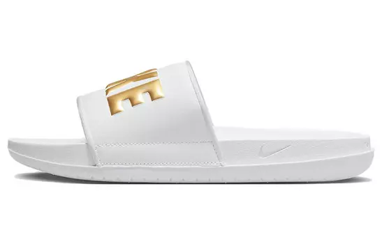 Шлепанцы и сланцы Nike Offcourt Slide 'White Metallic Gold' Women's