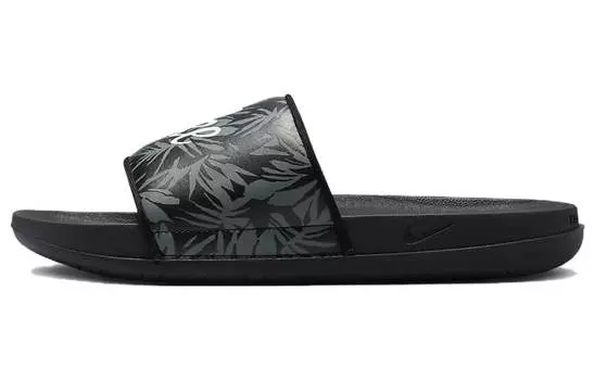 Шлепанцы и сланцы Nike Offcourt Tropical Leaf Print Black Slide