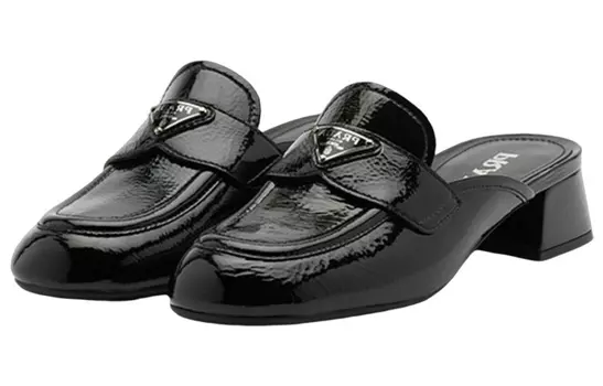 Шлепанцы женские Prada Mocassini, черный