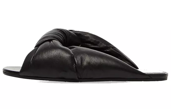 Шлепанцы женские Balenciaga Drapy, черный