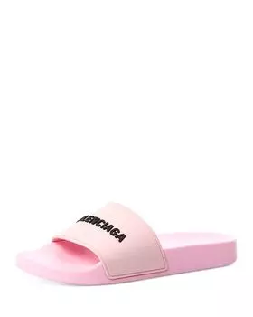 Женские шлепанцы с логотипом Balenciaga