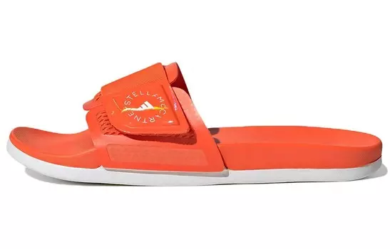 Женские шлепанцы Stella McCartney X «Semi Impact Orange» Adidas