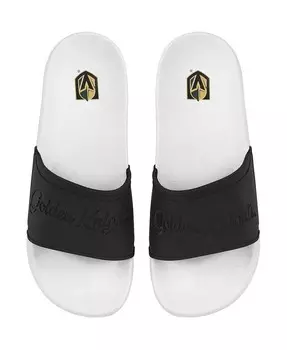 Женские шлепанцы Vegas Golden Knights с надписью Vegas Golden Knights Foco, белый