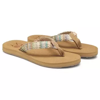 Женские шлепанцы-вьетнамки Roxy, multi/olive