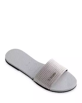 Женские шлепанцы You Malta с эффектом металлик havaianas