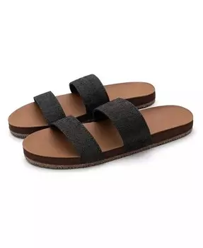 Женские шлепанцы Zensole Vistas из искусственной кожи с двойным ремешком Feelgoodz, коричневый