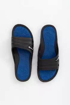 Женские шлёпанцы Budmil, черный/синий