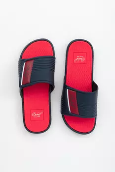 Женские шлёпанцы Budmil, синий/красный