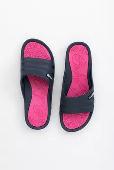 Женские шлёпанцы Budmil, синий/розовый