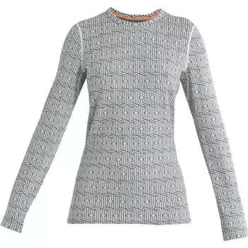 Женские шорты 260 Vertex Herenga Crewe с длинным рукавом Icebreaker, серый