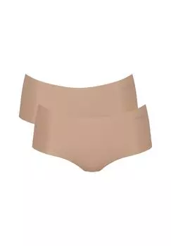 Женские шорты, 2 шт. - шорты Zero Microfibre 2.0, микрофибра, однотонные sloggi, нюд