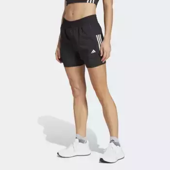 Женские шорты Adidas Own The Run Climacool 2-в-1, чёрный