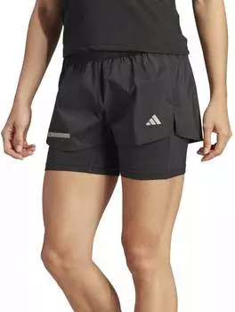 Женские шорты Adidas Ultimate два в одном, черный