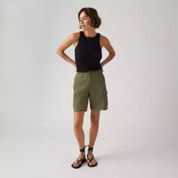 Женские шорты Baggy Cargo Levi's, цвет Army Green