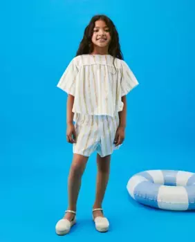 Женские шорты-бермуды на резинках Kids El Corte Ingls, белый