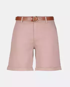 Женские шорты-бермуды с поясом Easy Wear, светло-розовый