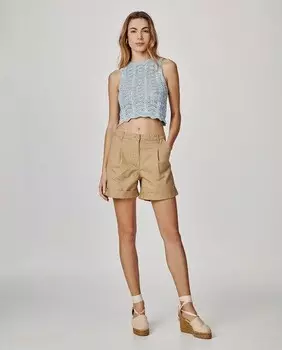 Женские шорты-бермуды с вытачками Jack & Jones, бежевый