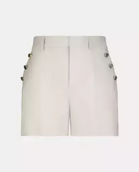 Женские шорты-бермуды с золотыми пуговицами Easy Wear, бежевый