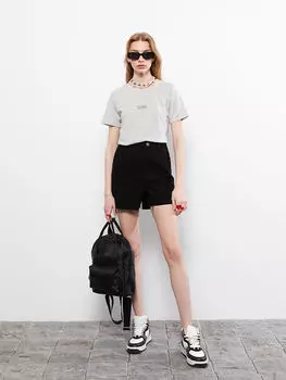 Женские шорты-бермуды стандартного кроя с прямыми карманами и деталями LCW Casual