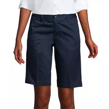 Женские шорты чинос Land End Front Blend Lands' End, цвет Classic Navy