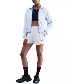 Женские шорты Club Fleece Mid-Rise для спорта Nike, серый