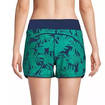 Женские шорты для плавания Lands End шириной 3 дюйма с эластичной резинкой на талии и трусиками Lands' End