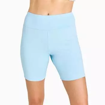 Женские шорты для плавания с высокой талией длиной до середины бедра Calypsa, цвет sky blue (textured)