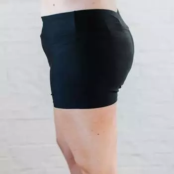 Женские шорты для плавания с высокой талией Calypsa, черный