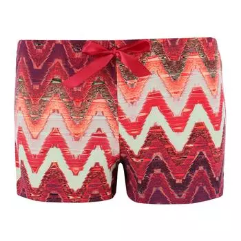 Женские шорты для сна из поли-замши с принтом Simply Fabulous, цвет burgundy